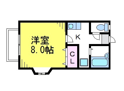 ＪＲ中央線 東小金井駅 徒歩9分 2階建 築20年の間取り写真