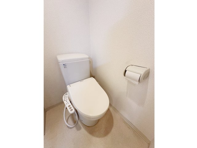トイレ　明るい色調の室内です