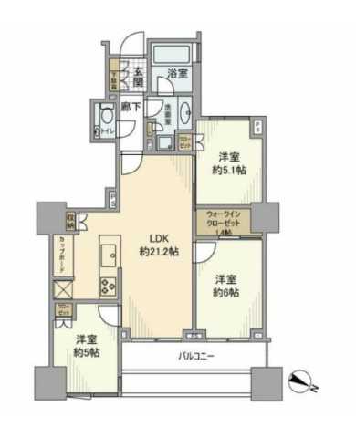 パークコート千代田四番町の間取り写真