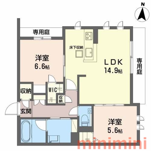 阪急京都線 南茨木駅 徒歩21分 3階建 築2年の間取り写真