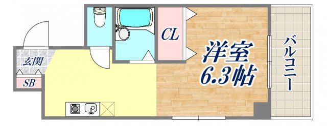ＪＲ東海道本線 神戸駅 徒歩4分 8階建 築30年の間取り写真