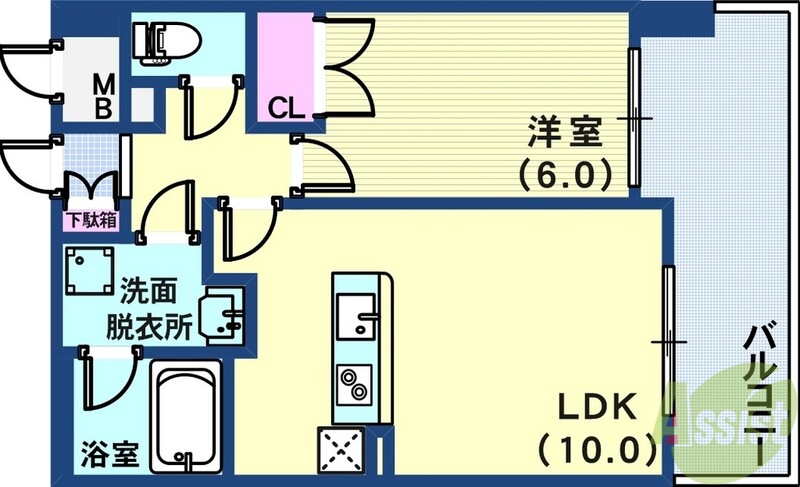 CITY*SPIRE新神戸の間取り写真