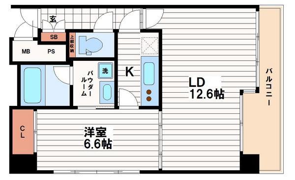 KDXレジデンス本町橋の間取り写真