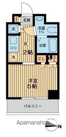 東急目黒線 武蔵小山駅 徒歩7分 7階建 築19年の間取り写真
