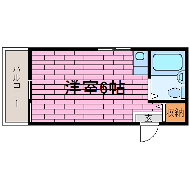 神戸市灘区福住通のマンションの間取り