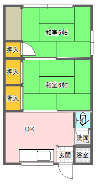 笠浦アパートの間取り