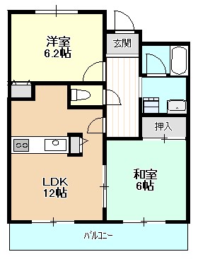 【ロイヤルフラット壱番館の間取り】