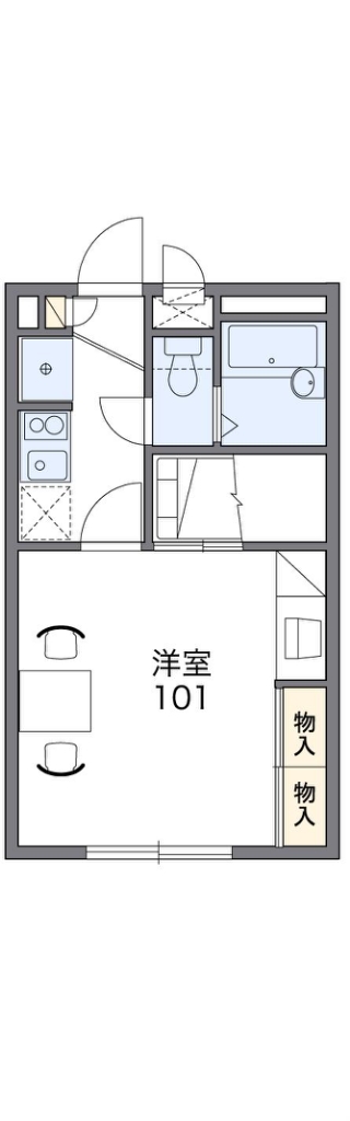 富田林市川向町のマンションの間取り