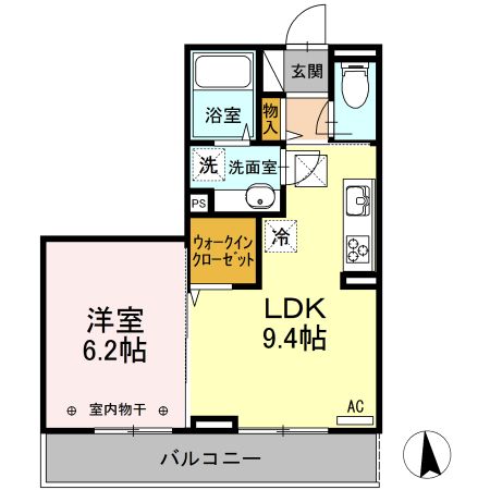 サブリナガーデン米沢城南の間取り