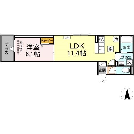 グラナーデ六町IIの間取り