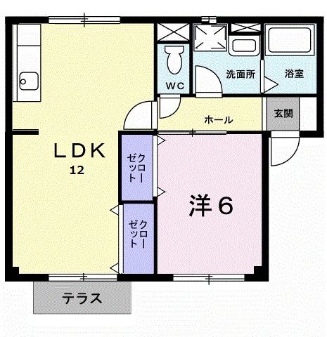 クレセントイワイの間取り