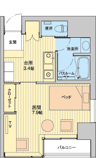 クレエ秋田町の間取り