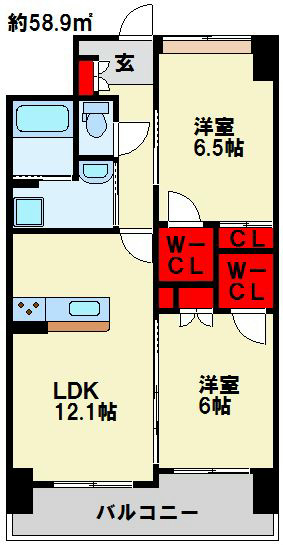 到津ヒルズの間取り