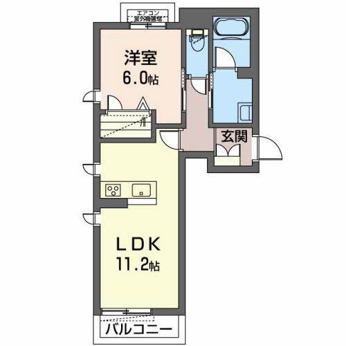 西脇市和田町のマンションの間取り