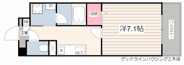 コージーコートの間取り