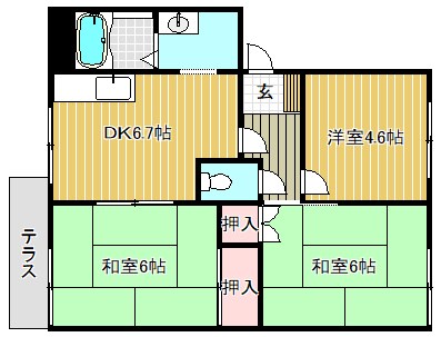 ルビーハイツの間取り