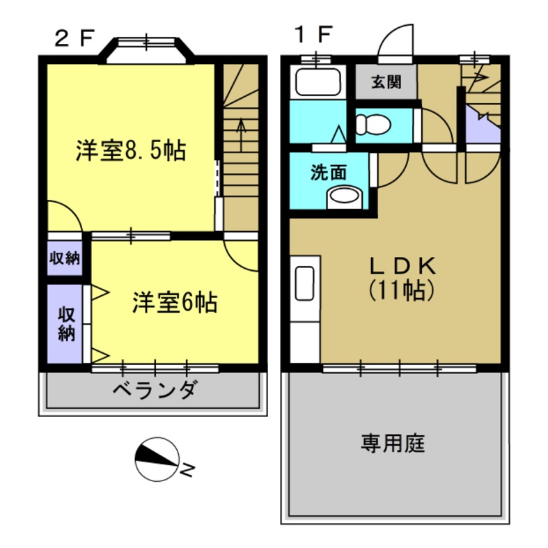 【ブルー・クレールの間取り】