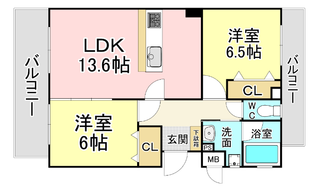 クレールコパンの間取り