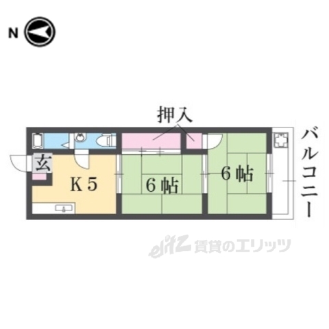 生駒郡平群町吉新のマンションの間取り