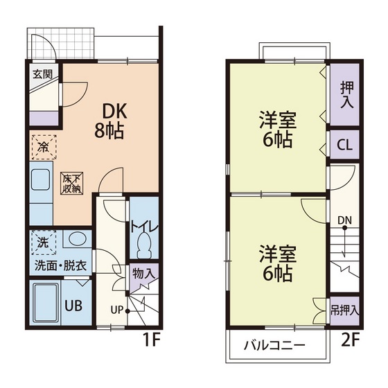 DUPLEX 秦野伍番館の間取り