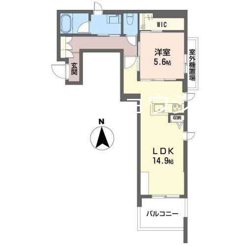 豊中市少路のマンションの間取り