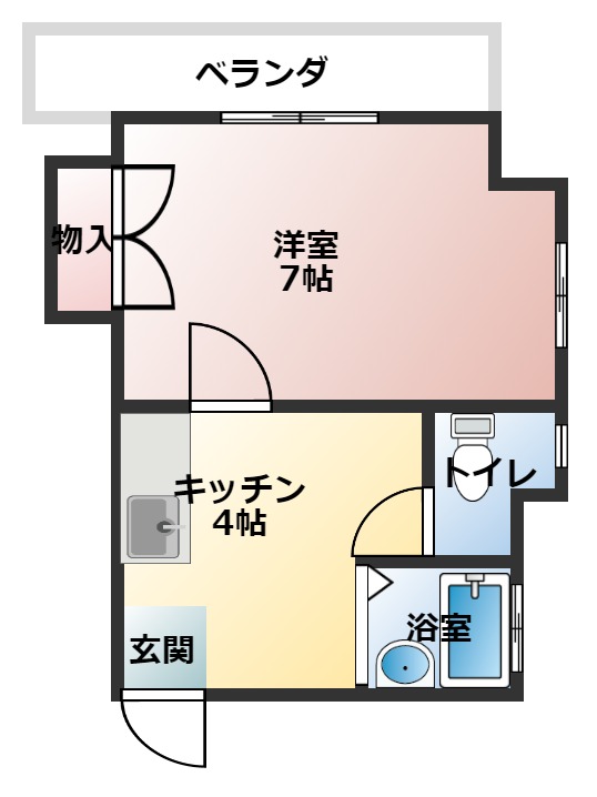 カーサ東中央の間取り