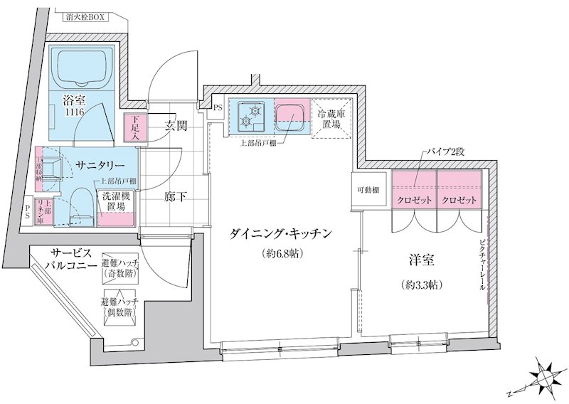 ステラメゾン三軒茶屋の間取り