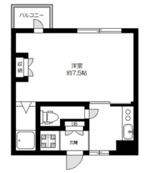 世田谷区上馬のマンションの間取り