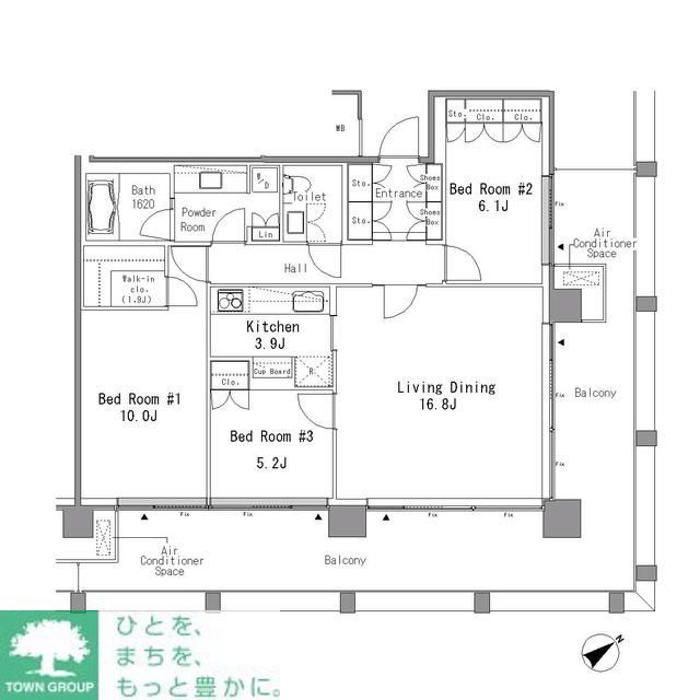 赤坂氷川町レジデンスの間取り