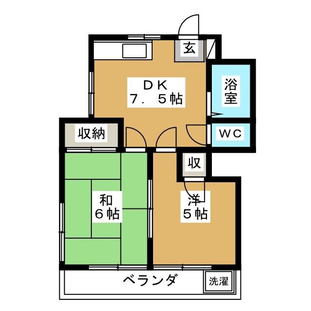 富士見ハイツの間取り