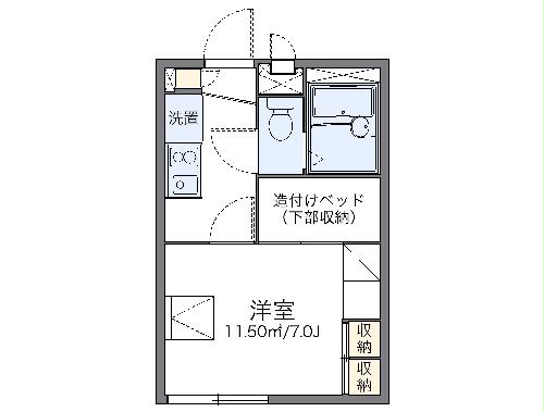 レオパレス吉根第２の間取り