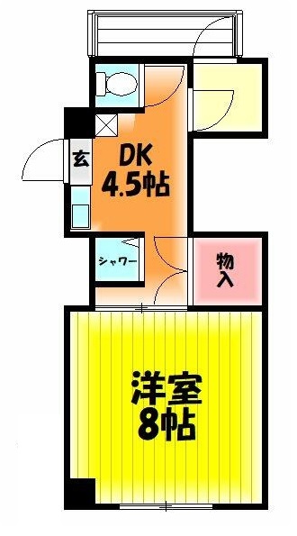 江東区常盤のマンションの間取り