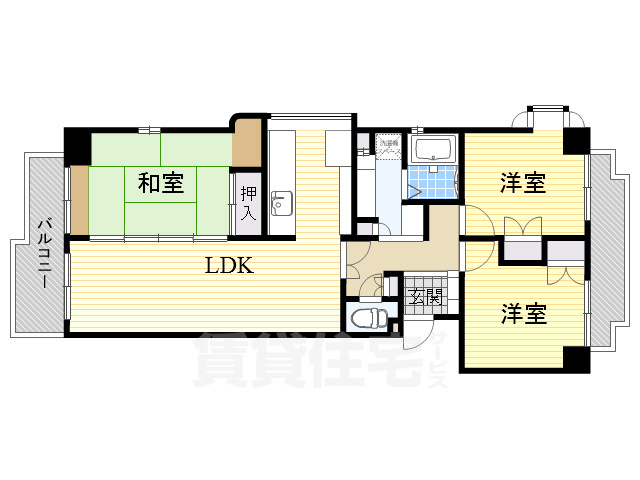 ナビシティ堀田の間取り