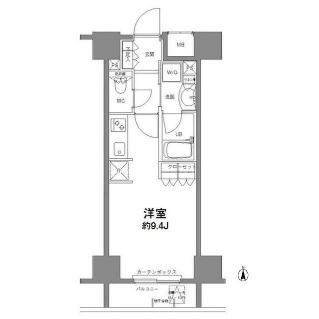 新宿区新宿のマンションの間取り