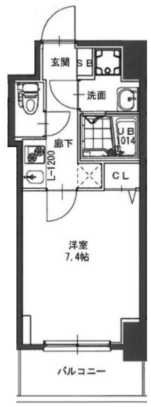 S-RESIDENCE緑橋駅前の間取り