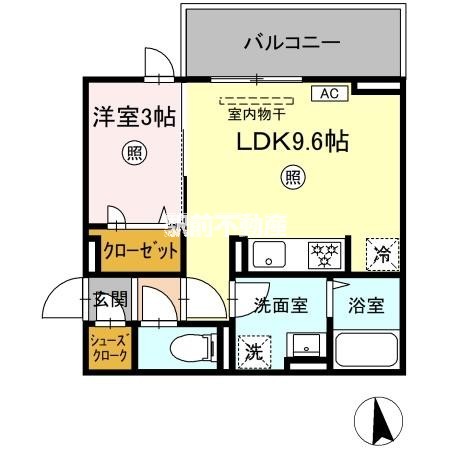 Ｄ－ＲＯＯＭ柳川駅前の間取り