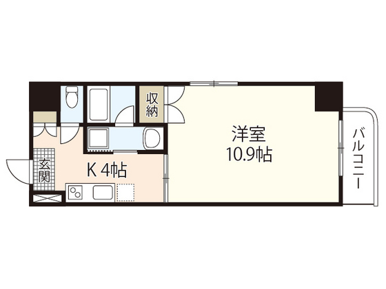 広島市南区大須賀町のマンションの間取り