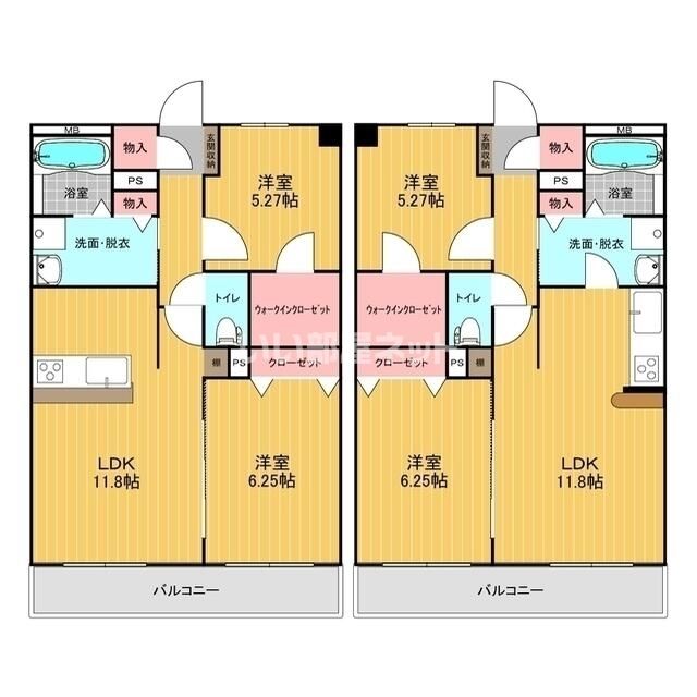 熊谷市別府のマンションの間取り