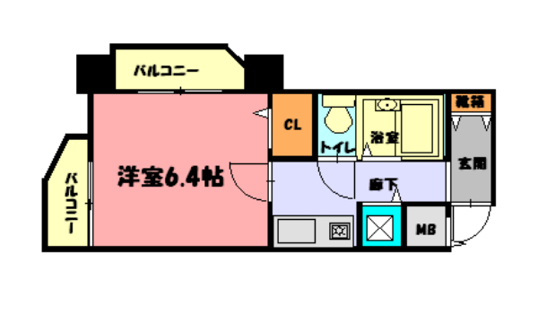 ＹＫハイツ桜町の間取り