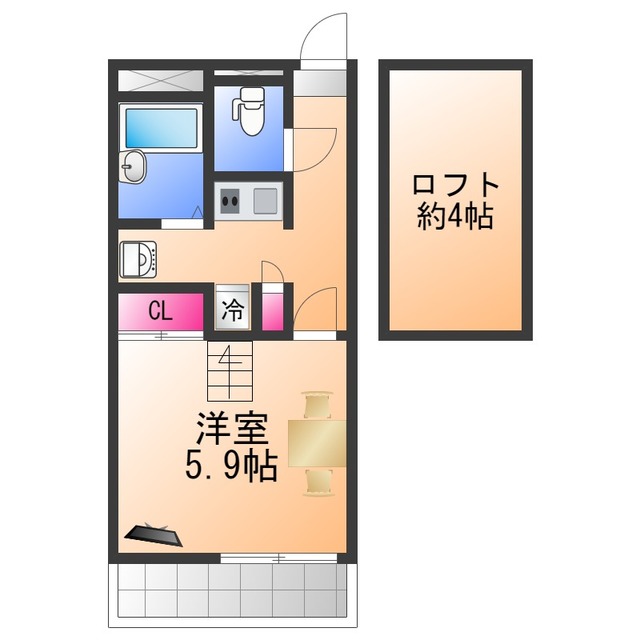 和泉市葛の葉町のマンションの間取り