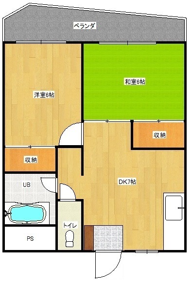 パステルハイツ識名の間取り