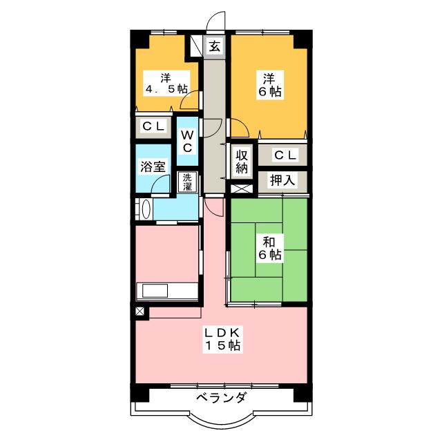 クレストヒルズ東山の間取り