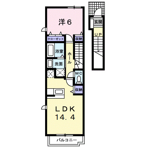 ベル デーアBの間取り