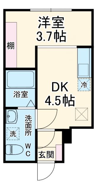 丘の上のルーチェの間取り