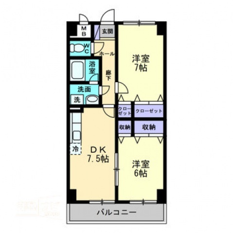 【高マンションの間取り】