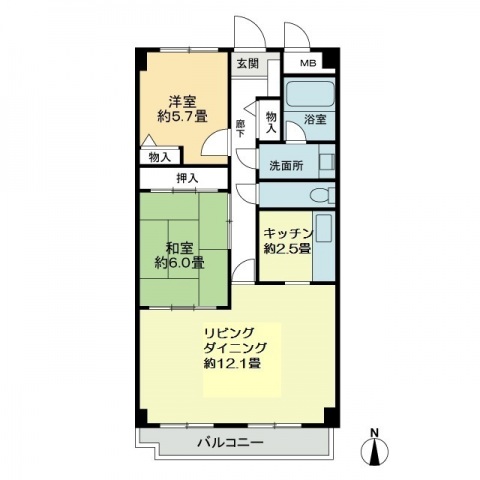 スカール西条の間取り