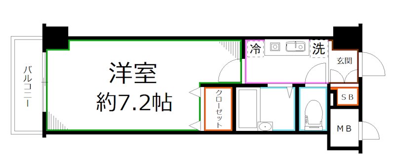 国分寺市南町のマンションの間取り