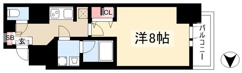 【エス・キュート 丸の内の間取り】