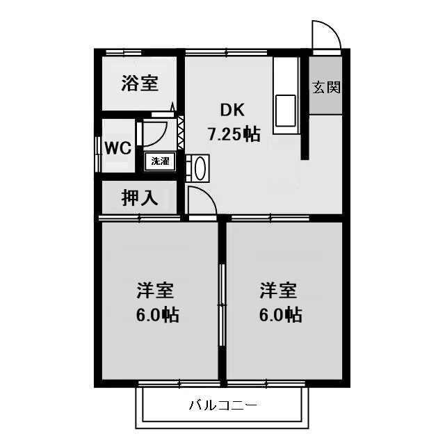 どれみハイツAの間取り