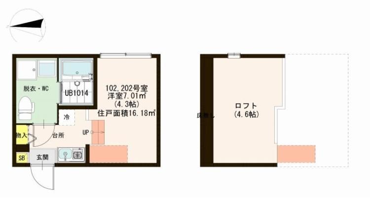 ハーモニーテラス足立の間取り